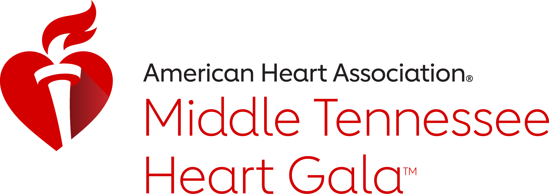 American Heart Association Middle Tennessee Heart Gala Logo